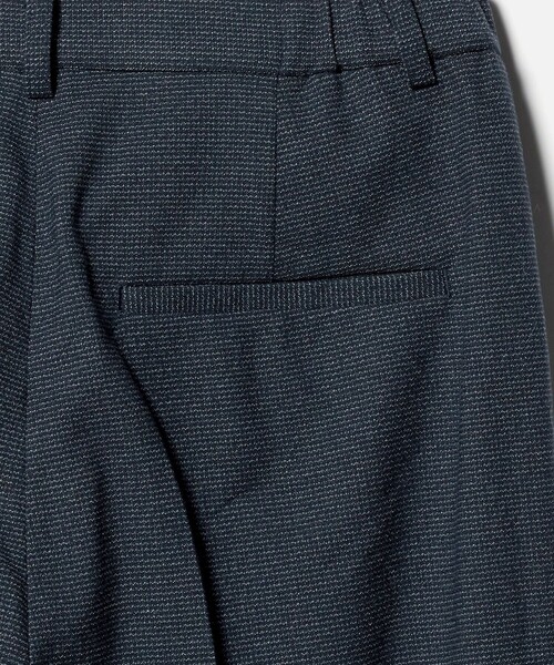 A DAY IN THE LIFE UNITED ARROWS（アデイインザライフユナイテッドアローズ）の「ドビー テーパードパンツ ‐ウォッシャブル・セットアップ対応‐＜A DAY IN THE LIFE＞（スラックス・レディース・ネイビー/ダークグレー・36/38/40）」の5枚目の写真