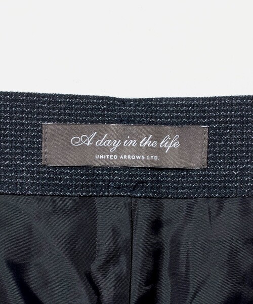 A DAY IN THE LIFE UNITED ARROWS（アデイインザライフユナイテッドアローズ）の「ドビー テーパードパンツ ‐ウォッシャブル・セットアップ対応‐＜A DAY IN THE LIFE＞（スラックス・レディース・ネイビー/ダークグレー・36/38/40）」の13枚目の写真