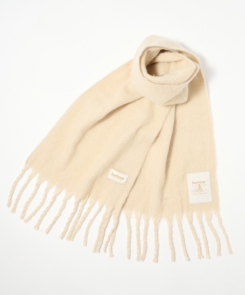 Barbour(バブアー)の「【Barbour】barbour ellison scarf 180cm*38cm / LSC0458(マフラー・レディース・ライトグレー/ネイビー/アイボリー・FREE)」の3枚目の写真