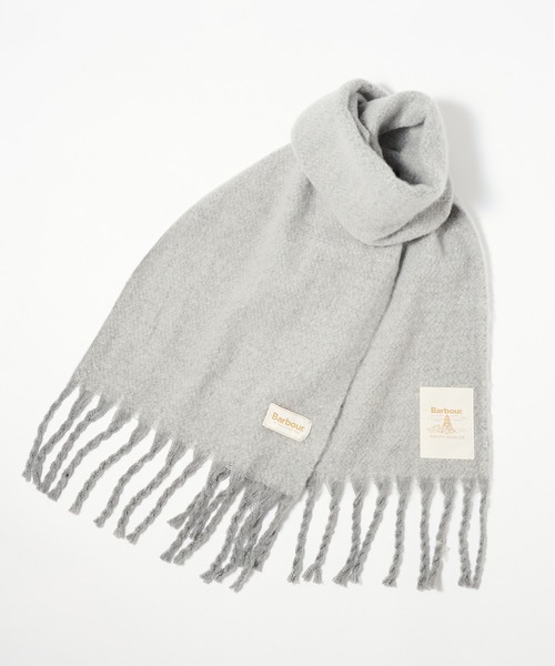 Barbour(バブアー)の「【Barbour】barbour ellison scarf 180cm*38cm / LSC0458(マフラー・レディース・ライトグレー/ネイビー/アイボリー・FREE)」の1枚目の写真