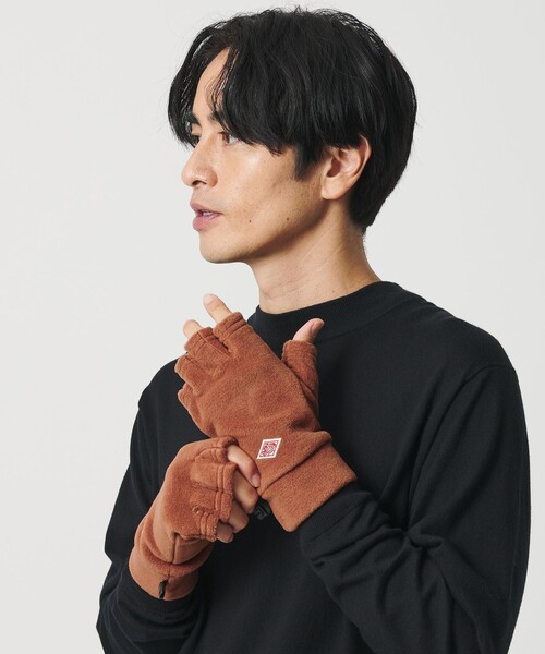 DANTON(ダントン)の「<DANTON>フリース グローブ(手袋・メンズ・ライトグレー/ダークグレー/オレンジ/ブラック・M)」の4枚目の写真