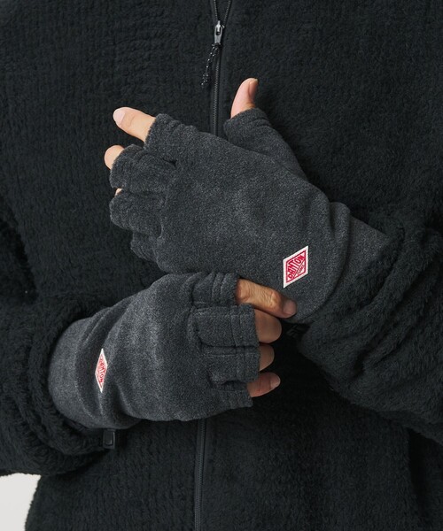 DANTON(ダントン)の「<DANTON>フリース グローブ(手袋・メンズ・ライトグレー/ダークグレー/オレンジ/ブラック・M)」の3枚目の写真