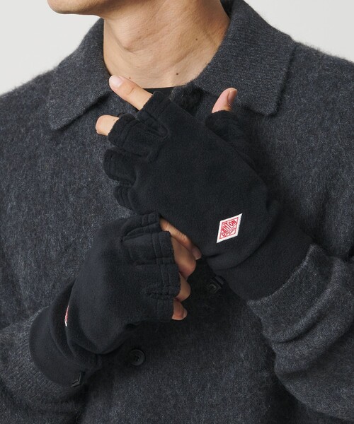 DANTON(ダントン)の「<DANTON>フリース グローブ(手袋・メンズ・ライトグレー/ダークグレー/オレンジ/ブラック・M)」の2枚目の写真