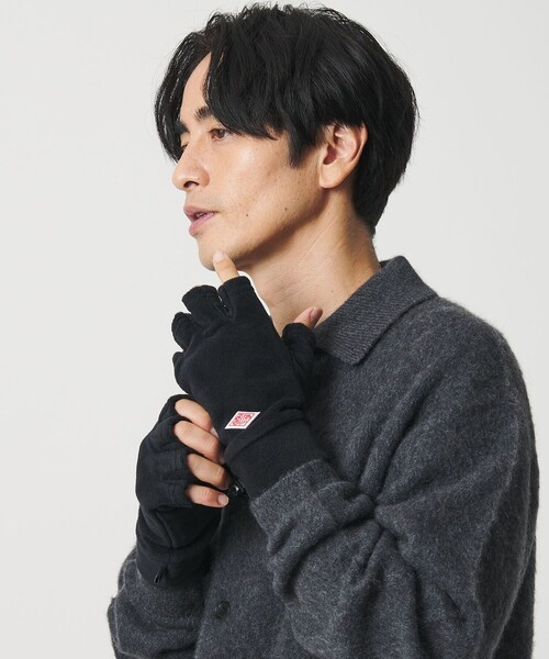 DANTON(ダントン)の「<DANTON>フリース グローブ(手袋・メンズ・ライトグレー/ダークグレー/オレンジ/ブラック・M)」の5枚目の写真