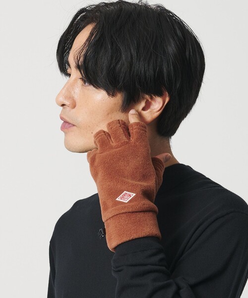 DANTON(ダントン)の「<DANTON>フリース グローブ(手袋・メンズ・ライトグレー/ダークグレー/オレンジ/ブラック・M)」の9枚目の写真