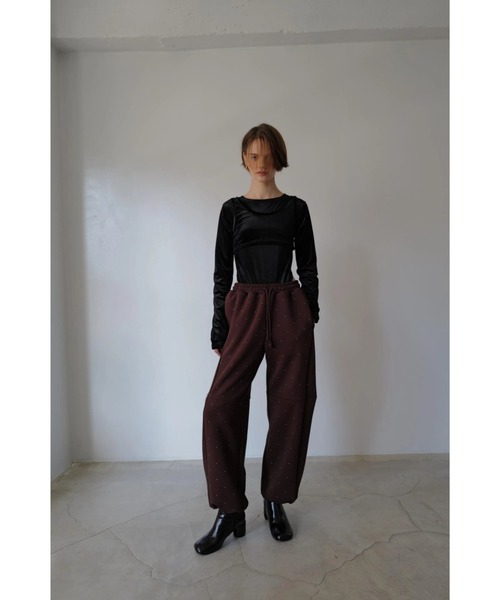 TRUNC（トランクエイティーエイト）の「Half Zip Sweat SET UP（スウェット・レディース・ブラック/ブラウン・FREE）」の6枚目の写真