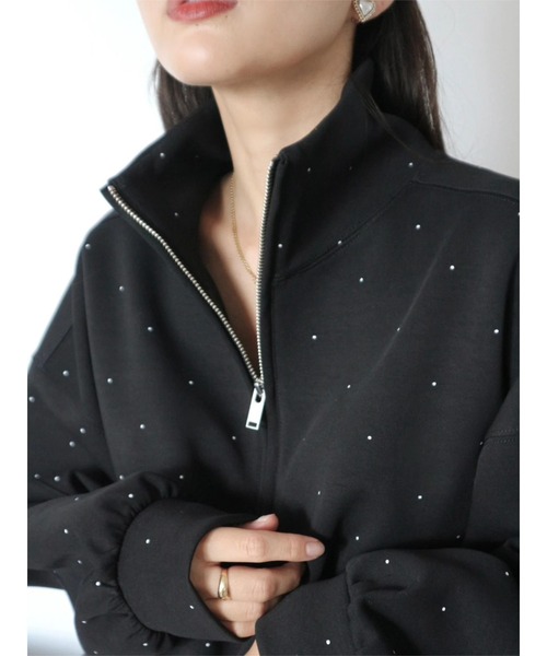 TRUNC（トランクエイティーエイト）の「Half Zip Sweat SET UP（スウェット・レディース・ブラック/ブラウン・FREE）」の15枚目の写真