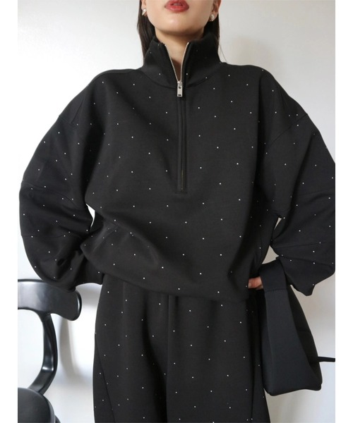 TRUNC（トランクエイティーエイト）の「Half Zip Sweat SET UP（スウェット・レディース・ブラック/ブラウン・FREE）」の19枚目の写真