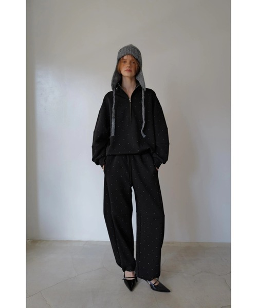 TRUNC（トランクエイティーエイト）の「Half Zip Sweat SET UP（スウェット・レディース・ブラック/ブラウン・FREE）」の9枚目の写真