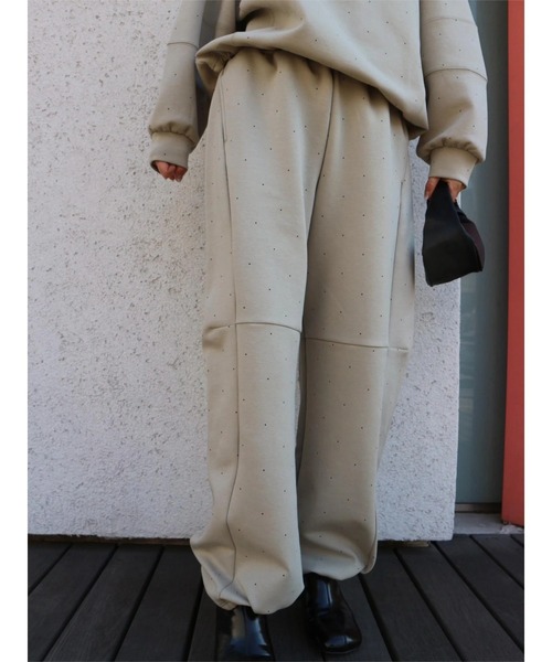 TRUNC（トランクエイティーエイト）の「Half Zip Sweat SET UP（スウェット・レディース・ブラック/ブラウン/ベージュ・FREE）」の9枚目の写真