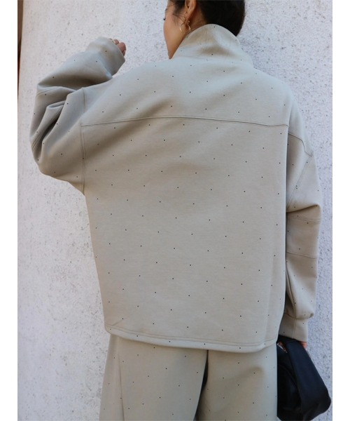 TRUNC（トランクエイティーエイト）の「Half Zip Sweat SET UP（スウェット・レディース・ブラック/ブラウン/ベージュ・FREE）」の11枚目の写真