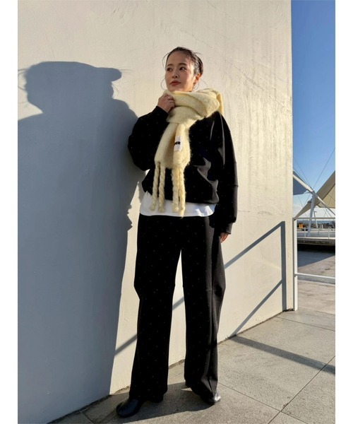 TRUNC（トランクエイティーエイト）の「Half Zip Sweat SET UP（スウェット・レディース・ブラック/ブラウン/ベージュ・FREE）」の15枚目の写真