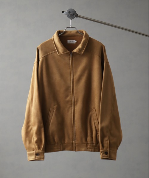 セール】裏フリーススウェードライクスイングトップ（ブルゾン）｜Art
