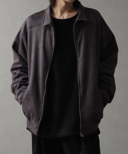 セール】裏フリーススウェードライクスイングトップ（ブルゾン）｜Art