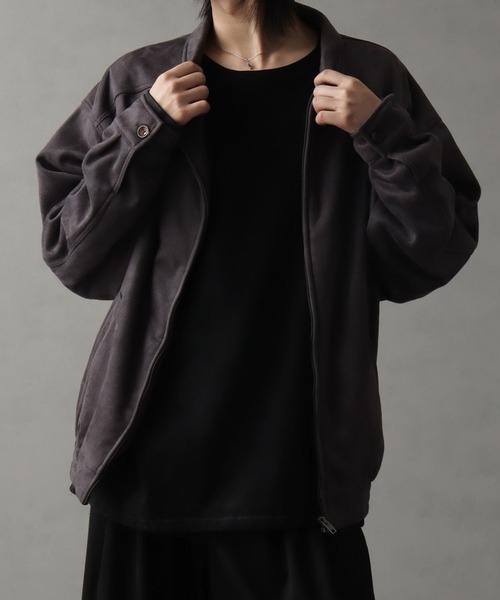 セール】裏フリーススウェードライクスイングトップ（ブルゾン）｜Art