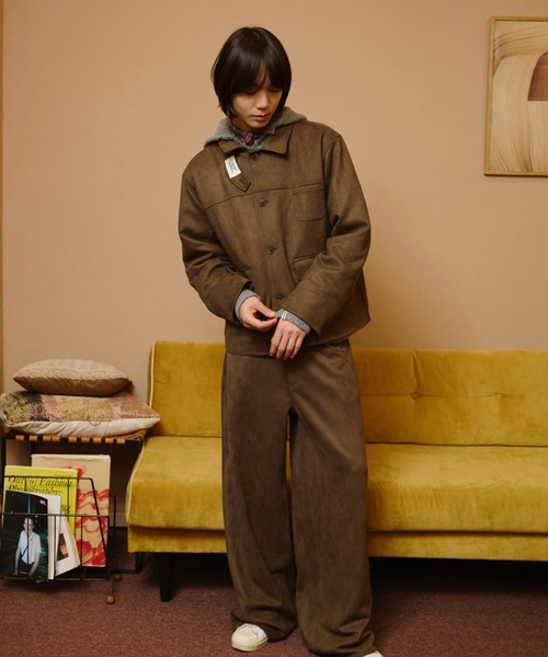 common gull products.(コモンガルプロダクツ)の「秋の残り香なスエードパンツ(その他パンツ・レディース・ピンク系/ダークブラウン系/ベージュ系・LARGE/MEDIUM/SMALL)」の16枚目の写真