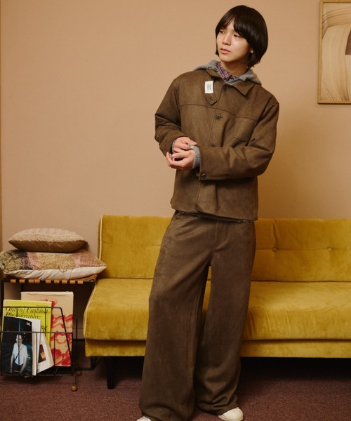 common gull products.(コモンガルプロダクツ)の「秋の残り香なスエードパンツ(その他パンツ・レディース・ピンク系/ダークブラウン系/ベージュ系・LARGE/MEDIUM/SMALL)」の17枚目の写真