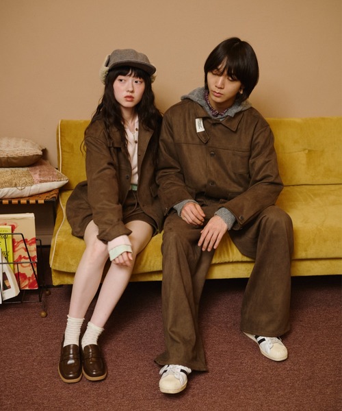 common gull products.(コモンガルプロダクツ)の「秋の残り香なスエードパンツ(その他パンツ・レディース・ピンク系/ダークブラウン系/ベージュ系・LARGE/MEDIUM/SMALL)」の13枚目の写真