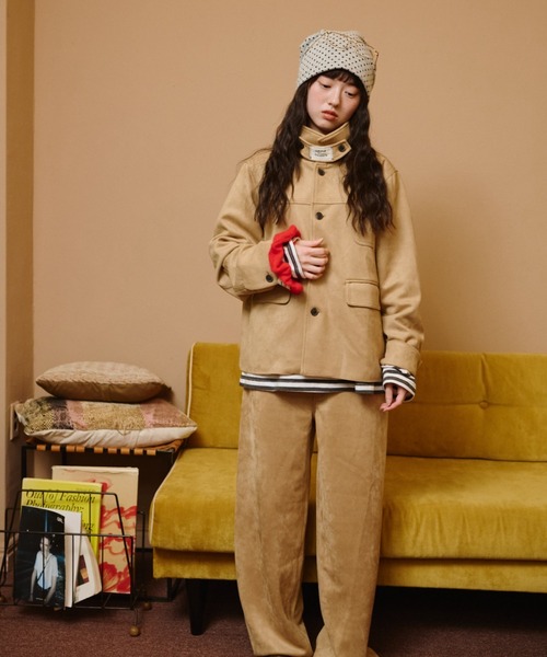 common gull products.(コモンガルプロダクツ)の「秋の残り香なスエードパンツ(その他パンツ・レディース・ピンク系/ダークブラウン系/ベージュ系・LARGE/MEDIUM/SMALL)」の19枚目の写真