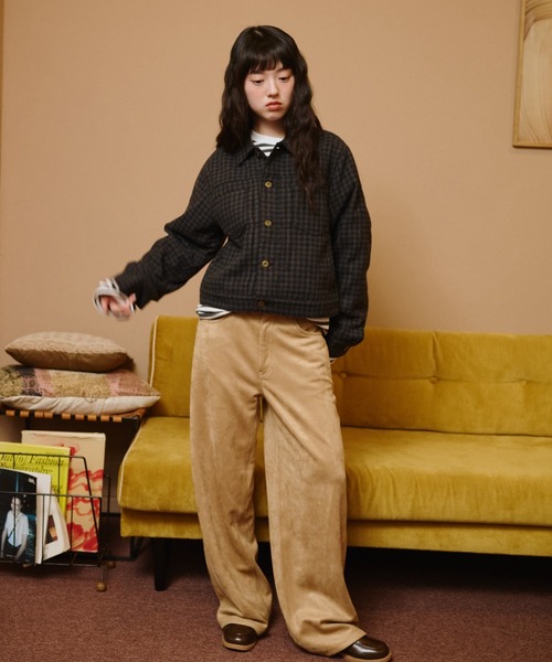common gull products.(コモンガルプロダクツ)の「秋の残り香なスエードパンツ(その他パンツ・レディース・ピンク系/ダークブラウン系/ベージュ系・LARGE/MEDIUM/SMALL)」の21枚目の写真
