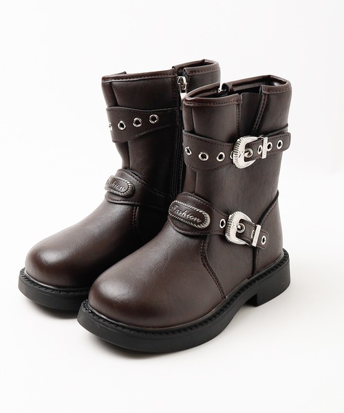 URBAN CHERRY（アーバンチェリー）の「ベルトデザインエンジニアブーツ（ブーツ・キッズ・ブラウン/ブラック・18.0cm/19.0cm/19.5cm/20.0cm/20.5cm/21.0cm/21.5cm/22.5cm/18.5cm）」の17枚目の写真