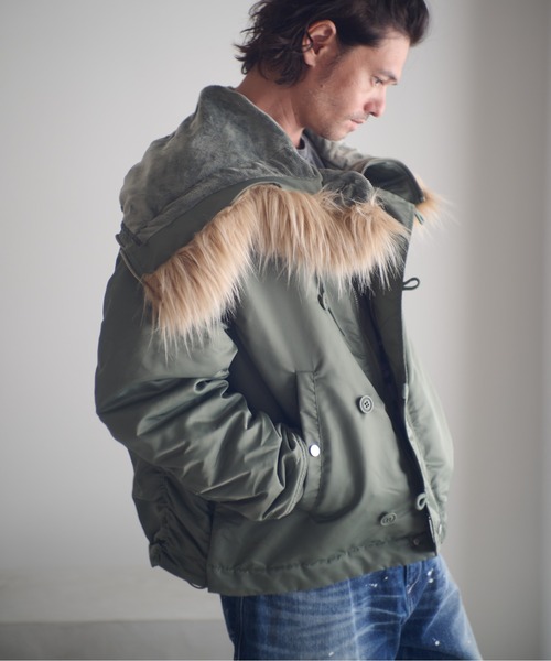 ADAM PATEK(アダムパテック)の「ADAMPATEK/N-2.5B jacket/N2.5Bフライトジャケット(AP2523011)(ミリタリージャケット・レディース・ブラック/オリーブ・1/2)」の8枚目の写真