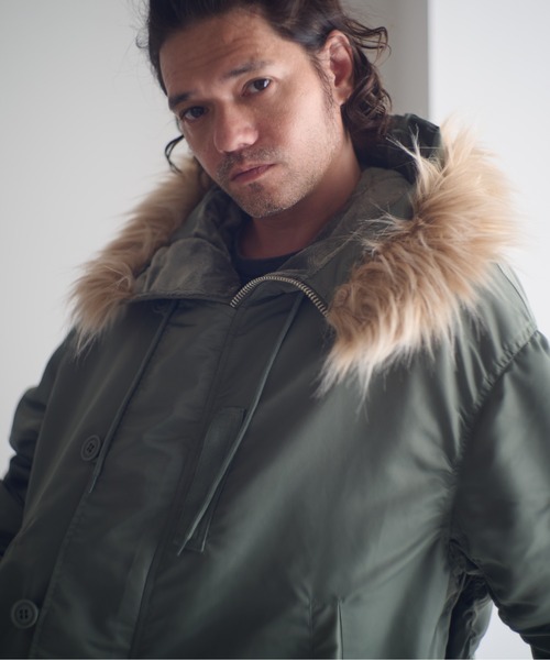 ADAM PATEK(アダムパテック)の「ADAMPATEK/N-2.5B jacket/N2.5Bフライトジャケット(AP2523011)(ミリタリージャケット・レディース・ブラック/オリーブ・1/2)」の6枚目の写真