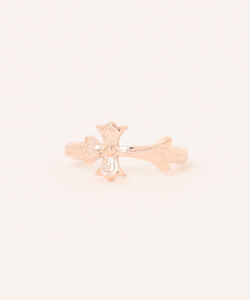 cross ring 【free size】/【ハワイアンジュエリー】【サージカルステンレス】【金属アレルギー対応】【IRIEBEACH / アイリービーチ】つけっぱなしOK