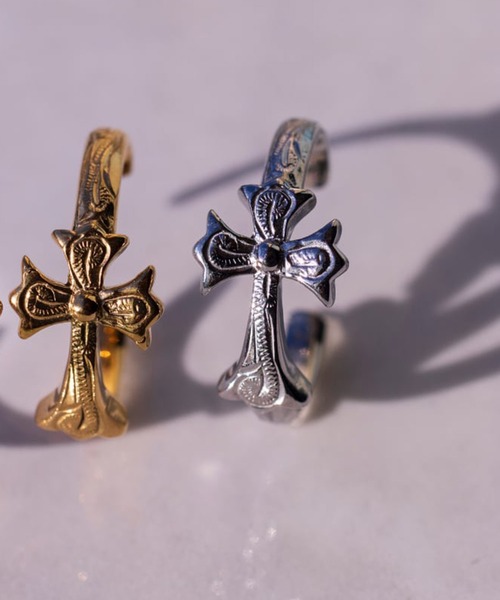 IRIEBEACH(アイリービーチ)の「cross ring 【free size】/【ハワイアンジュエリー】【サージカルステンレス】【金属アレルギー対応】【IRIEBEACH / アイリービーチ】つけっぱなしOK(リング・レディース・シルバー/ピンク/ゴールド・FREE)」の2枚目の写真