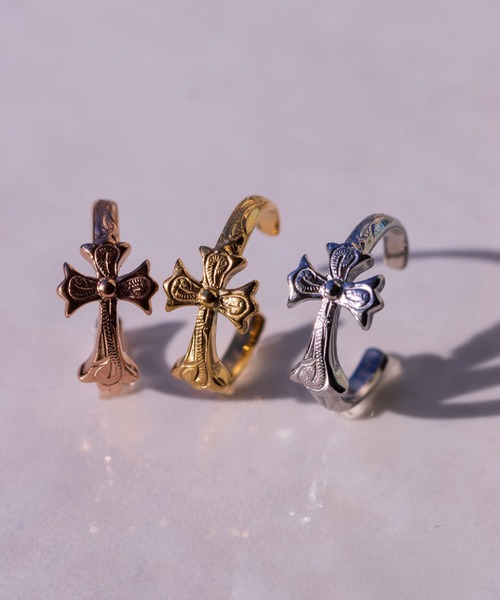 IRIEBEACH(アイリービーチ)の「cross ring 【free size】/【ハワイアンジュエリー】【サージカルステンレス】【金属アレルギー対応】【IRIEBEACH / アイリービーチ】つけっぱなしOK(リング・レディース・シルバー/ピンク/ゴールド・FREE)」の6枚目の写真