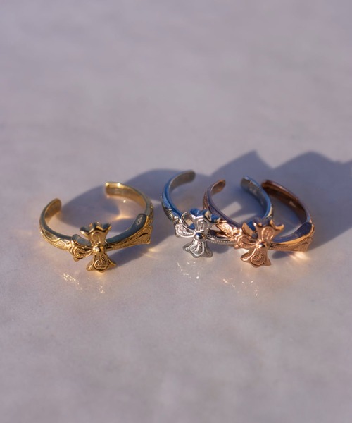 IRIEBEACH(アイリービーチ)の「cross ring 【free size】/【ハワイアンジュエリー】【サージカルステンレス】【金属アレルギー対応】【IRIEBEACH / アイリービーチ】つけっぱなしOK(リング・レディース・シルバー/ピンク/ゴールド・FREE)」の7枚目の写真