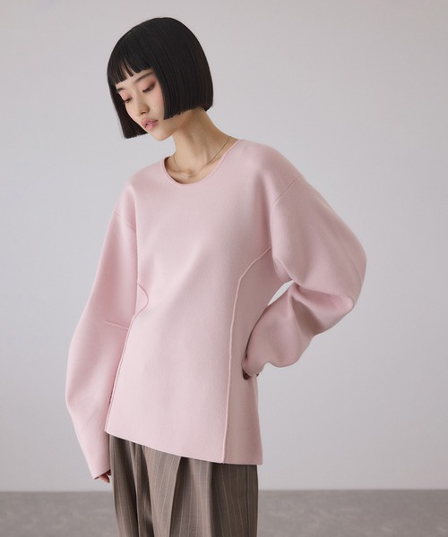 セール】スムースニットフォルムトップス（ニット/セーター）｜ADAM ET