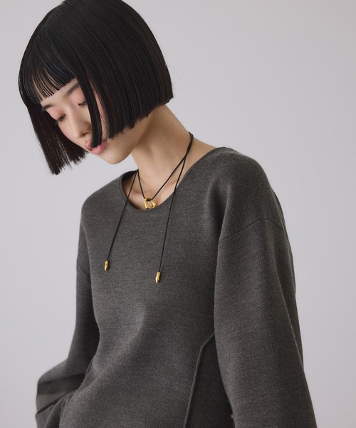 セール】スムースニットフォルムトップス（ニット/セーター）｜ADAM ET