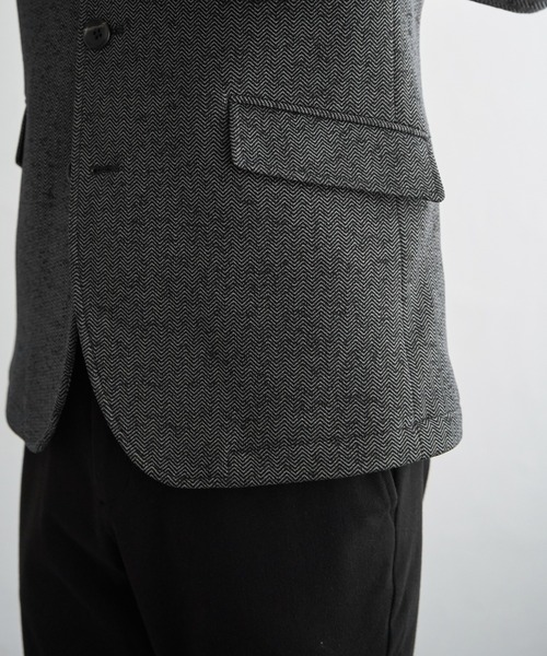 IKKA LOUNGE(イッカラウンジ)の「ウールライクニットスタンドジャケット(カバーオール・メンズ・グレー/ネイビー・M/L/XL/S)」の19枚目の写真