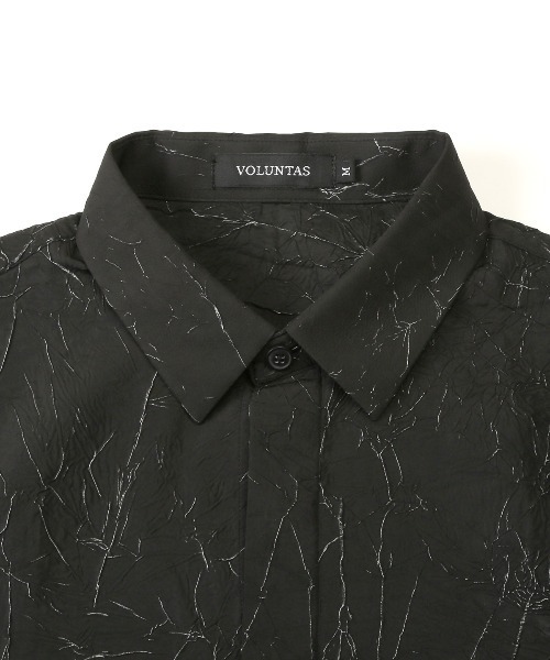 LUXSTYLE(ラグスタイル)の「クラック柄クリンクルシャツ(シャツ/ブラウス・メンズ・ホワイト/ブラック・L/M)」の16枚目の写真