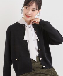 DRESKIP | 【セットアップ可/洗濯機可】もちもちタッチが心地よい クルーネックカーディガン(カーディガン/ボレロ)