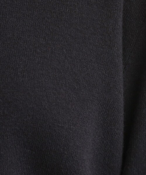 DRESKIP（ドレスキップ）の「【セットアップ可/洗濯機可】もちもちタッチが心地よい クルーネックカーディガン（カーディガン/ボレロ・レディース・ダークブラウン/ブラック/レッド系1・01/02/03/04）」の7枚目の写真