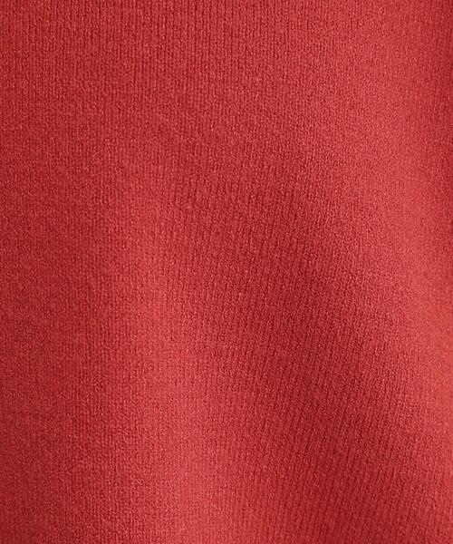 DRESKIP（ドレスキップ）の「【セットアップ可/洗濯機可】もちもちタッチが心地よい クルーネックカーディガン（カーディガン/ボレロ・レディース・ダークブラウン/ブラック/レッド系1・01/02/03/04）」の15枚目の写真