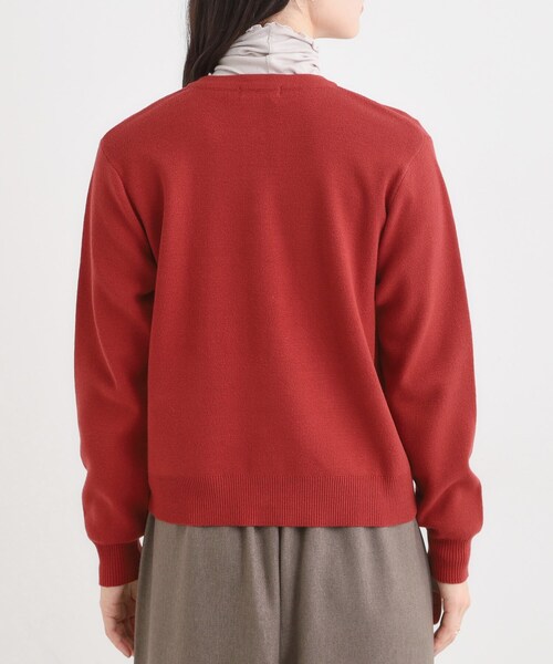 【RED VALENTINO】カシミヤ混 バックレース クルーネックカーディガン RED VALENTINO】カシミヤ混 バックレース クルーネックカーディガン