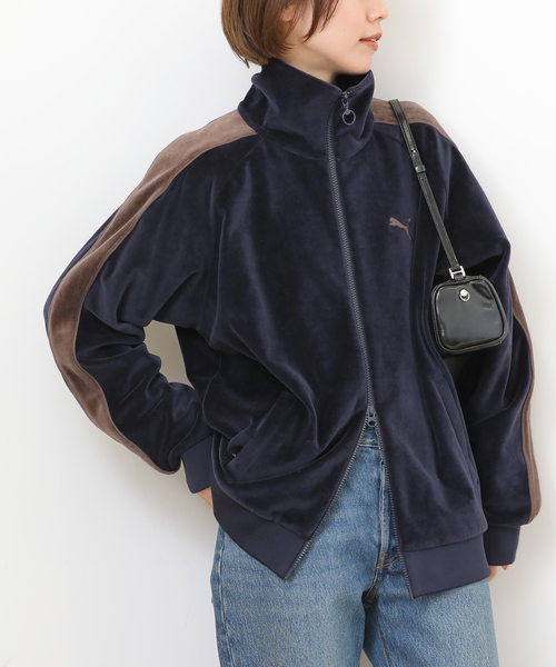 PUMA T7JKT ジップアップジャケット ネイビー ジャーナルスタンダード レリューム JOURNAL STANDARD relume 《WEB