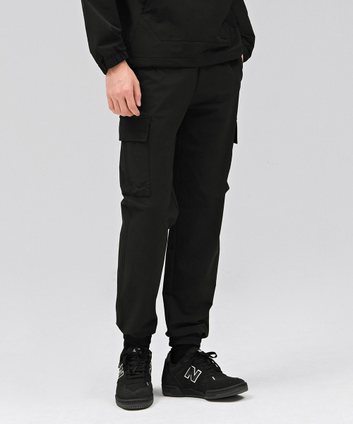 CHASECULT(チェイスカルト)の「男性ストレッチ起毛カーゴジョガーパンツ-ブラック(スウェットパンツ・メンズ・ブラック・86/76/82/70/92)」の5枚目の写真