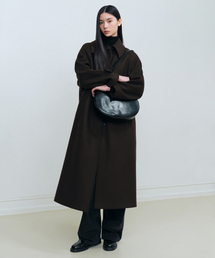 MUSINSA STANDARD WOMAN（ムシンサスタンダードウーマン）の「ウィメンズカシミヤブレンドバルマカンローブコート[ダークブラウン]（チェスターコート・レディース）」