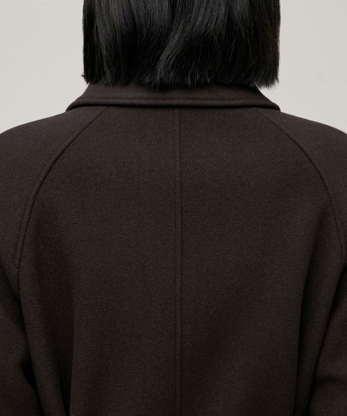 MUSINSA STANDARD WOMAN（ムシンサスタンダードウーマン）の「ウィメンズカシミヤブレンドバルマカンローブコート[ダークブラウン]（チェスターコート・レディース・その他・SMALL/MEDIUM/LARGE/X-SMALL）」の12枚目の写真