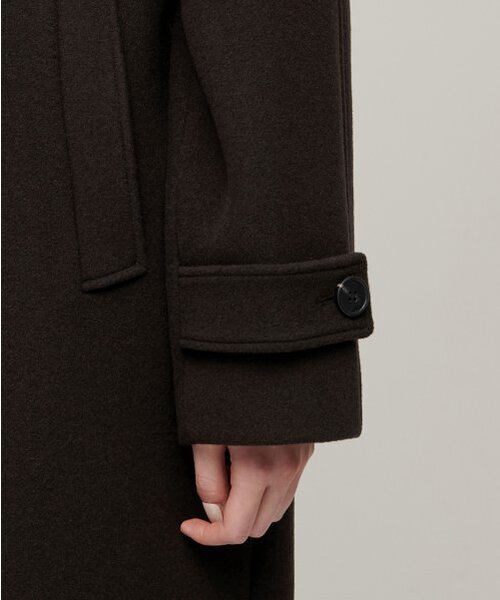 MUSINSA STANDARD WOMAN（ムシンサスタンダードウーマン）の「ウィメンズカシミヤブレンドバルマカンローブコート[ダークブラウン]（チェスターコート・レディース・その他・SMALL/MEDIUM/LARGE/X-SMALL）」の7枚目の写真
