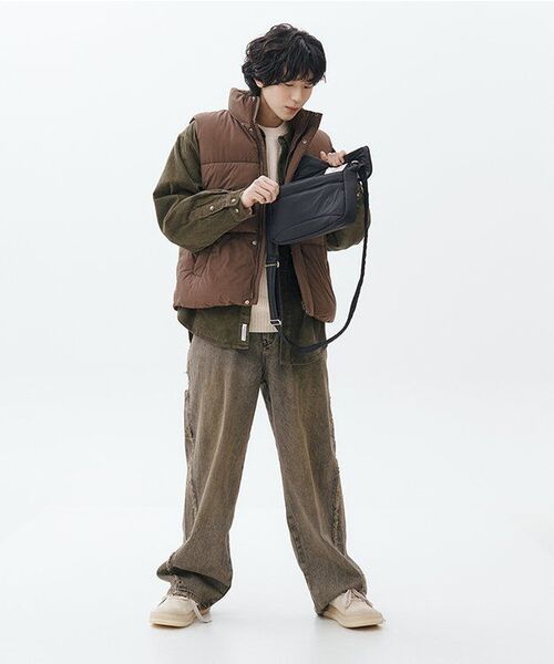 MUSINSA STANDARD（ムシンサスタンダード）の「デイリープファーパディングベスト [バロックブラウン]（ダウンベスト・メンズ・その他・SMALL/MEDIUM/LARGE/X-LARGE/XX-LARGE）」の11枚目の写真