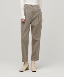 ウィメンズテーパードコーデュロイパンツ[ライトベージュ]