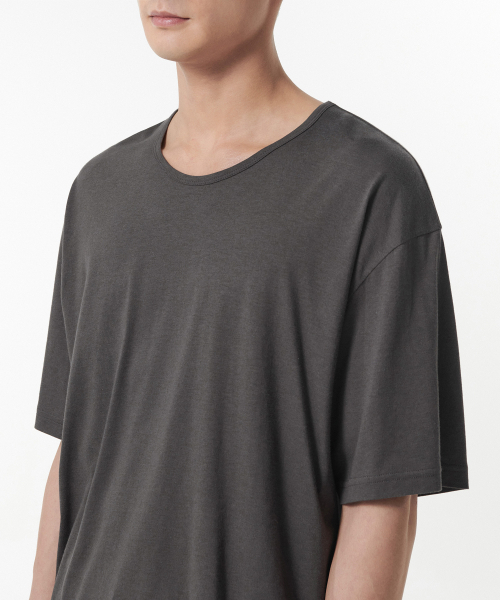 MUSINSA STANDARD（ムシンサスタンダード）の「リラックスドCRスクープネックTシャツ[ガンメタル]（Tシャツ/カットソー・メンズ・その他・XX-LARGE/LARGE/MEDIUM/X-LARGE/SMALL）」の4枚目の写真