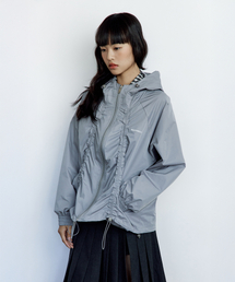 ROUGHNECK（ラフネック）の「Shirring Windbreaker Grey（ナイロンジャケット）」