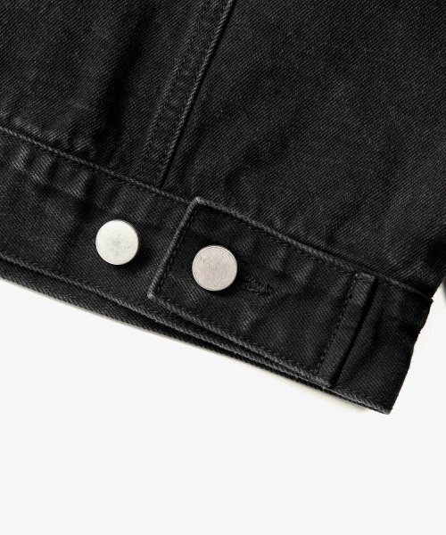 TOFFEE(トフィー)の「ウォッシュドデニムトラッカージャケット (WASHED BLACK)(デニムジャケット・メンズ・その他・MEDIUM/LARGE/X-LARGE)」の7枚目の写真