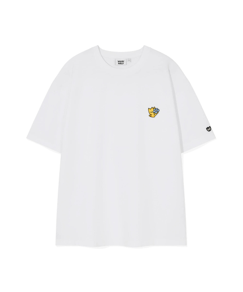 Wacky WiLLy(ワッキーウィリー)の「キキダブルワッペン半袖Tシャツホワイト(Tシャツ/カットソー・レディース・その他・MEDIUM/LARGE/X-LARGE/XX-LARGE/SMALL/X-SMALL)」の1枚目の写真